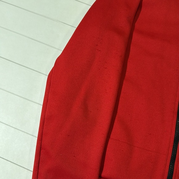 Lacoste mens S Small 3 red full zip contrast accent sport sweatshirt - Picture 8 of 11